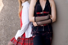 Fashion image of two teen models