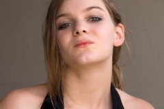 Pretty Teen model makes a face