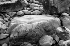 Granite rock with smaller rocks
