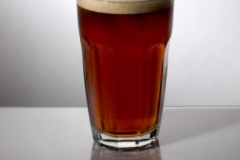 Glass of homemade beer