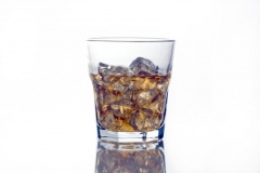 Highball glass of scotch